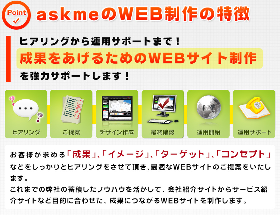 web制作の特徴